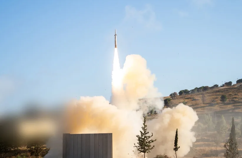 Israeli air defense systems operating during the war with Iran.