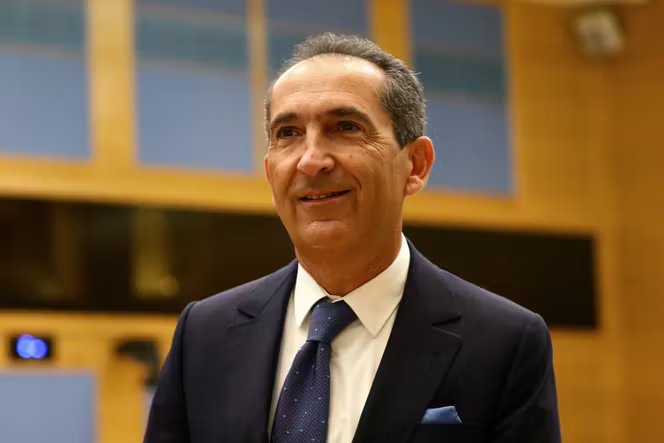 Patrick Drahi, fondateur et actionnaire majoritaire du groupe de télécommunications Altice, au Sénat, à Paris, le 2 février 2022.
