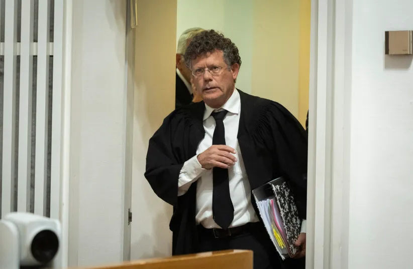 Supreme Court Chief Justice Isaac Amit and Supreme Court justices arrive for a hearing on petitions against the government’s dismissal of Attorney General Gali Baharav-Miara, at the Supreme Court in Jerusalem, December 1, 2025.
