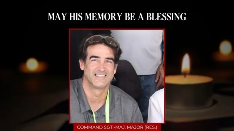 Command Sgt.-Maj. (Res.) Barak Kalfon killed in southern Lebanon, IDF announces