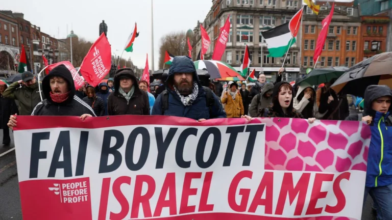 Irish footballers, celebrities urge boycott of Israel match over Gaza war