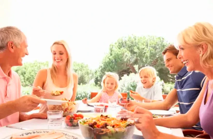 Illustration: A family meal