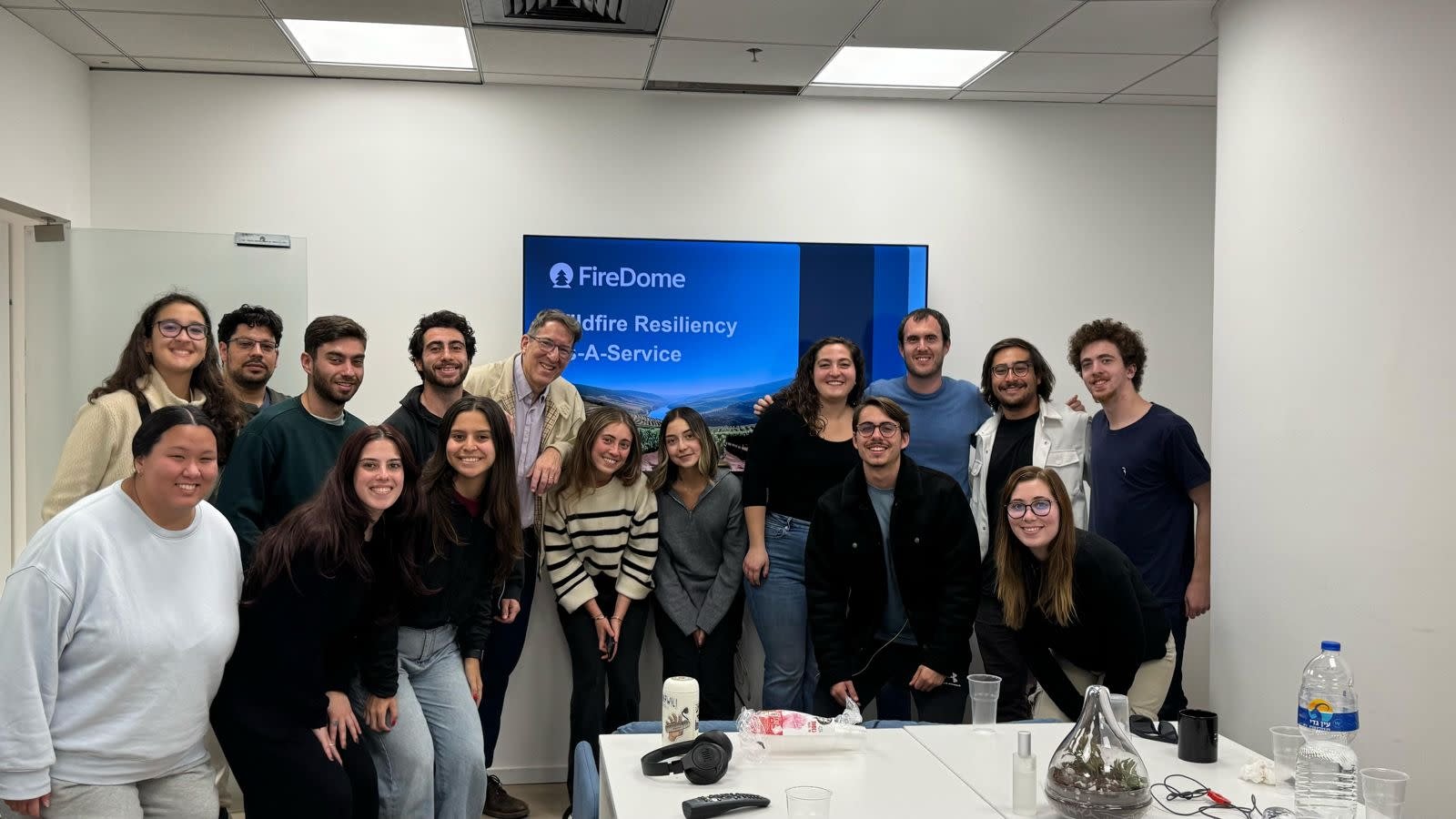 TAU's Liberal Arts BA alumna Galit Shapira with Onward interns.