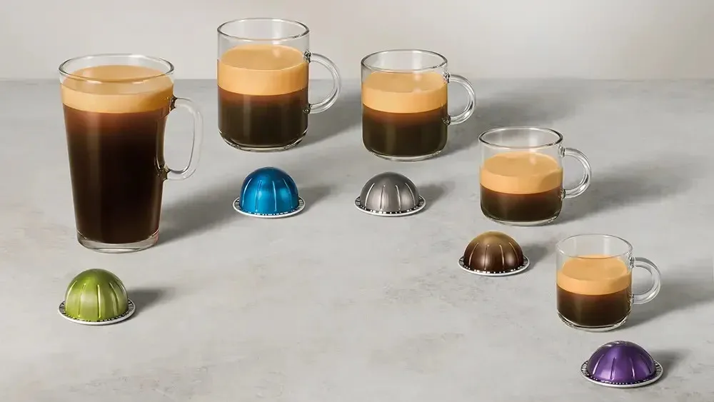 Nespresso coffee capsules for the Vertuo machine