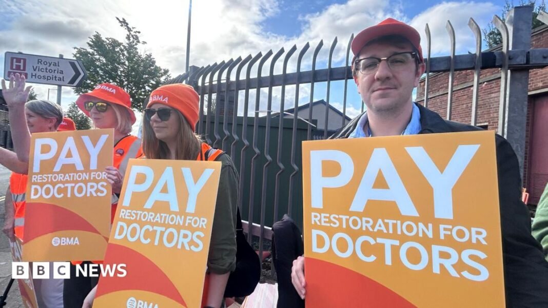 Resident doctors take strike action over pay Resident doctors take strike action over pay