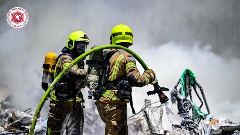Two rescued so far as firefighters working to combat fire at Rishon Lezion mall