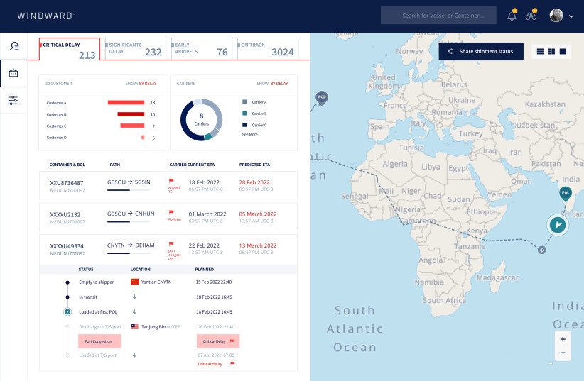 Wayward.io's ny Windward, who uses their AI solutions to transform global maritime trade, launched its Ocean Freight Visibility solution.