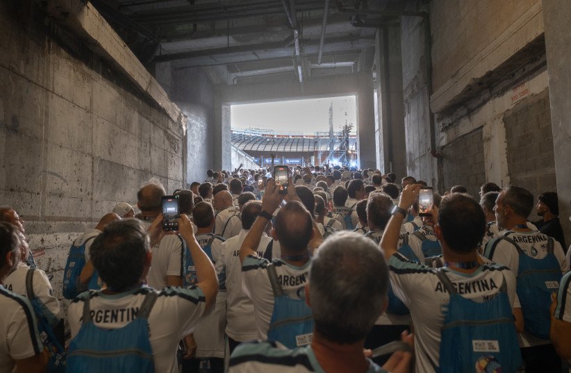 Participants of the 2026 Maccabia Games, Jerusalem, July 1, 2026.
