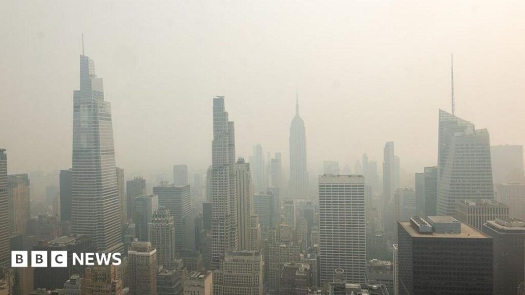 Canada fires prompt US air quality alerts as smoke blankets major cities