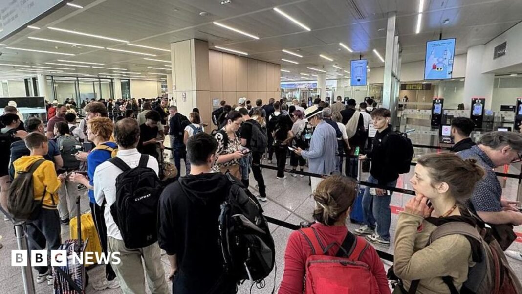 EU border delays 'not bearable' over summer, warns airport boss EU border delays 'not bearable' over summer, warns airport boss