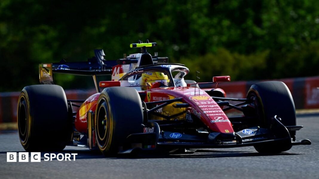 Hamilton fastest as new Aston Martin makes encouraging debut Hamilton fastest as new Aston Martin makes encouraging debut