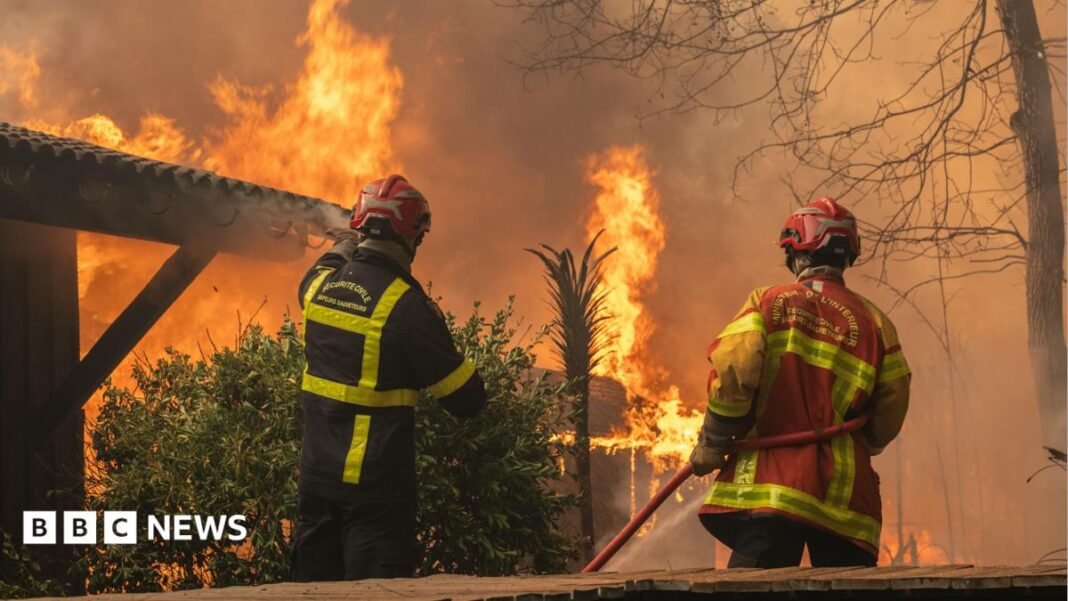 More than 250,000 flee wildfires in France and Spain More than 250,000 flee wildfires in France and Spain