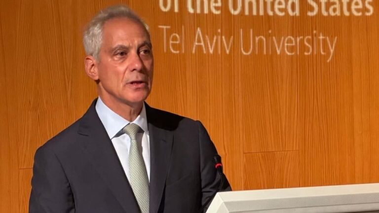 Rahm Emanuel: Democrats who support Israel can still lead the party to the White House