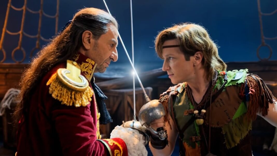 The boy who wouldn't grow up takes the stage, and he's bringing the whole cast with him