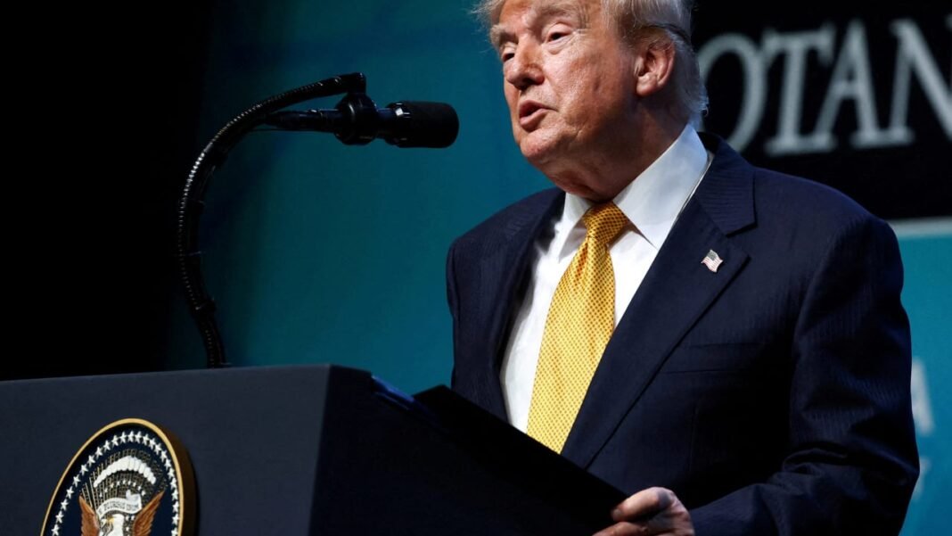 Trump delivers speech on election security, calls CBS, NBC 'fake news' for refusing transmission