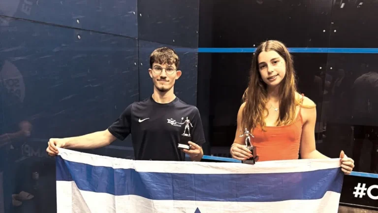 Two medals for Israeli squash at European championship
