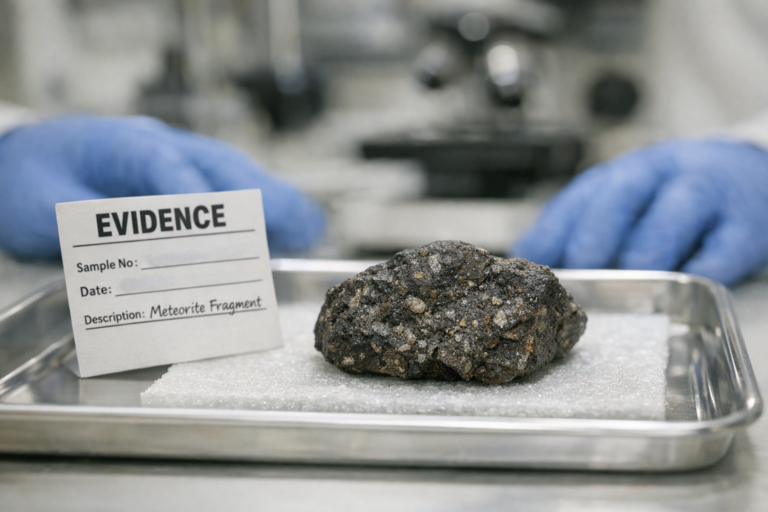 Meteorite That Struck New Jersey Roof Carries Organic Molecules and Salty Fluid Signatures