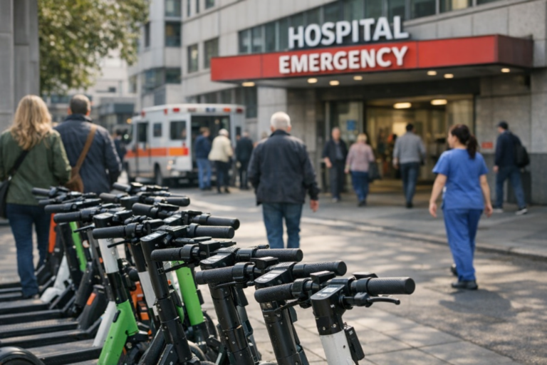 Nearly 500 Under-16s Treated After E-Scooter Crashes at Three UK Trauma Centres