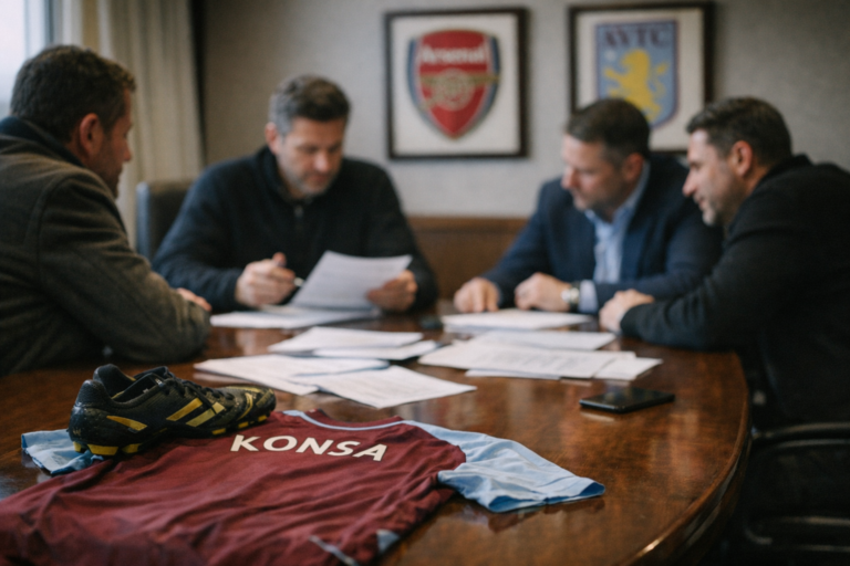 Arsenal Hold Further Talks Over Villa Defender Ezri Konsa, Newspapers Report