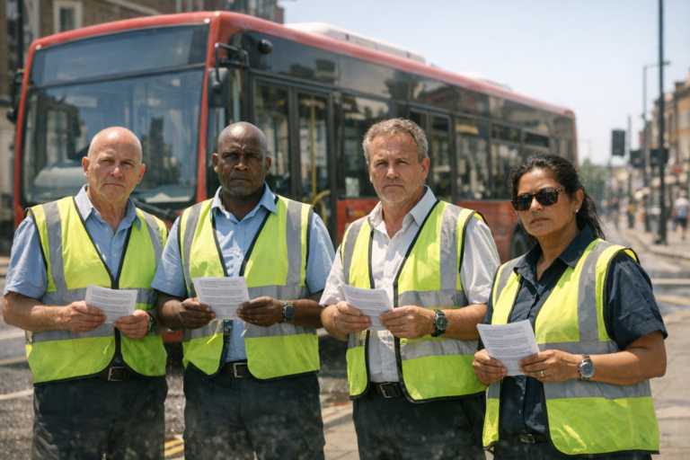 Bus strikes in London underline risks of working through extreme heat