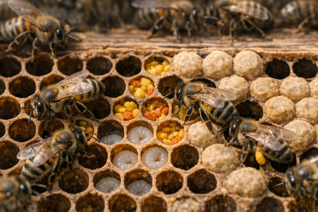How Honeybees Balance Their Larvae’s Diet: A Hidden Nutritional Strategy How Honeybees Balance Their Larvae’s Diet: A Hidden Nutritional Strategy