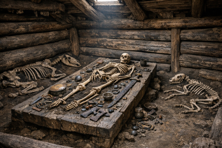 Rare 10th-Century Wooden Tomb in Suzdal Reveals Elite Burial with Horse and Dog
