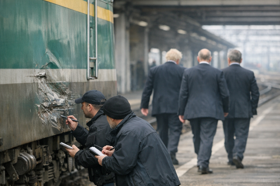 Train Strike at Polish Border Shortly After Johnson and European Officials' Visit