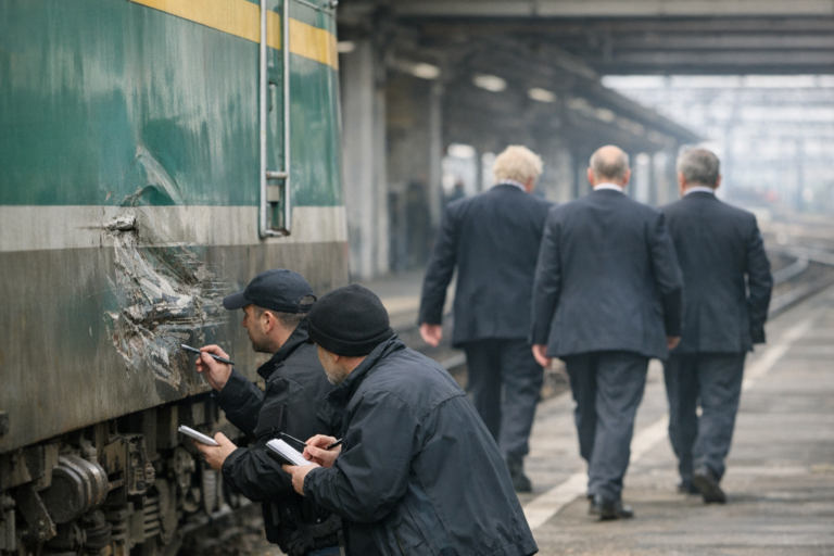 Train Strike at Polish Border Shortly After Johnson and European Officials' Visit