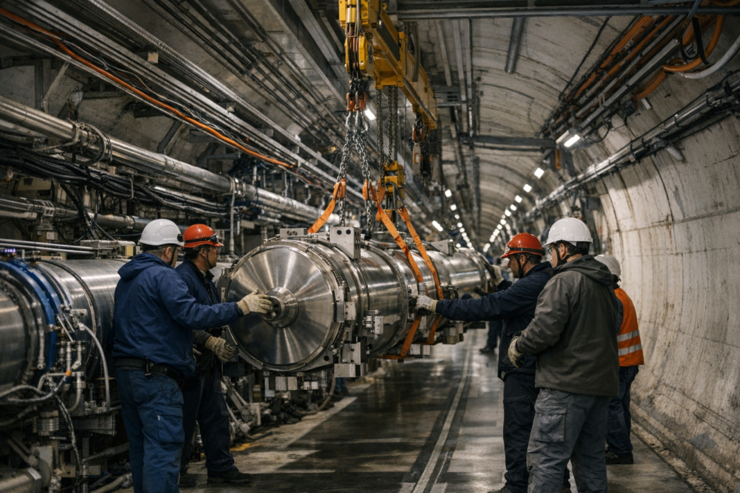 CERN starts replacing LHC magnets to raise collision output