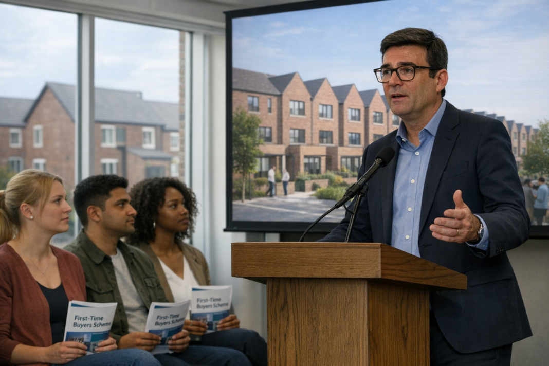 Burnham unveils scheme to support first-time buyers excluded from family backing Burnham unveils scheme to support first-time buyers excluded from family backing