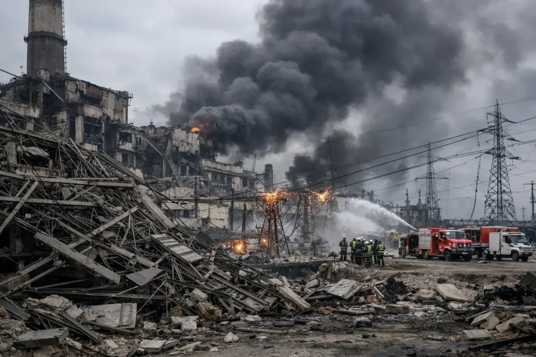 Zelensky Says Six Energy Sites Hit After U.S. President Announced Ceasefire
