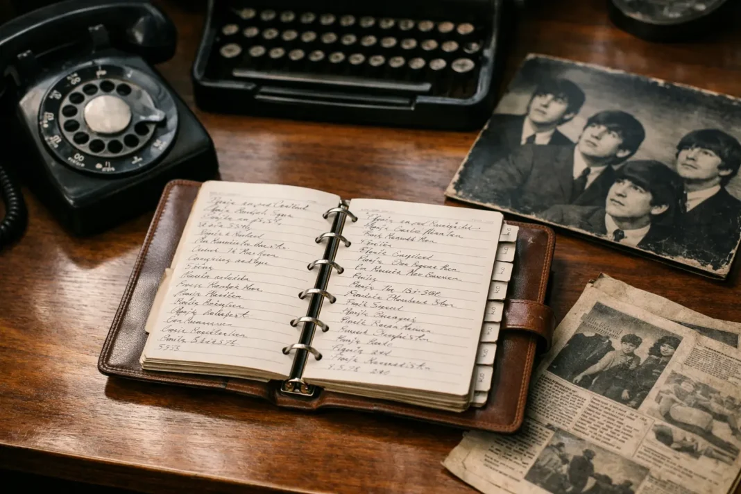 Beatles manager’s address book offers fresh window onto 1960s London