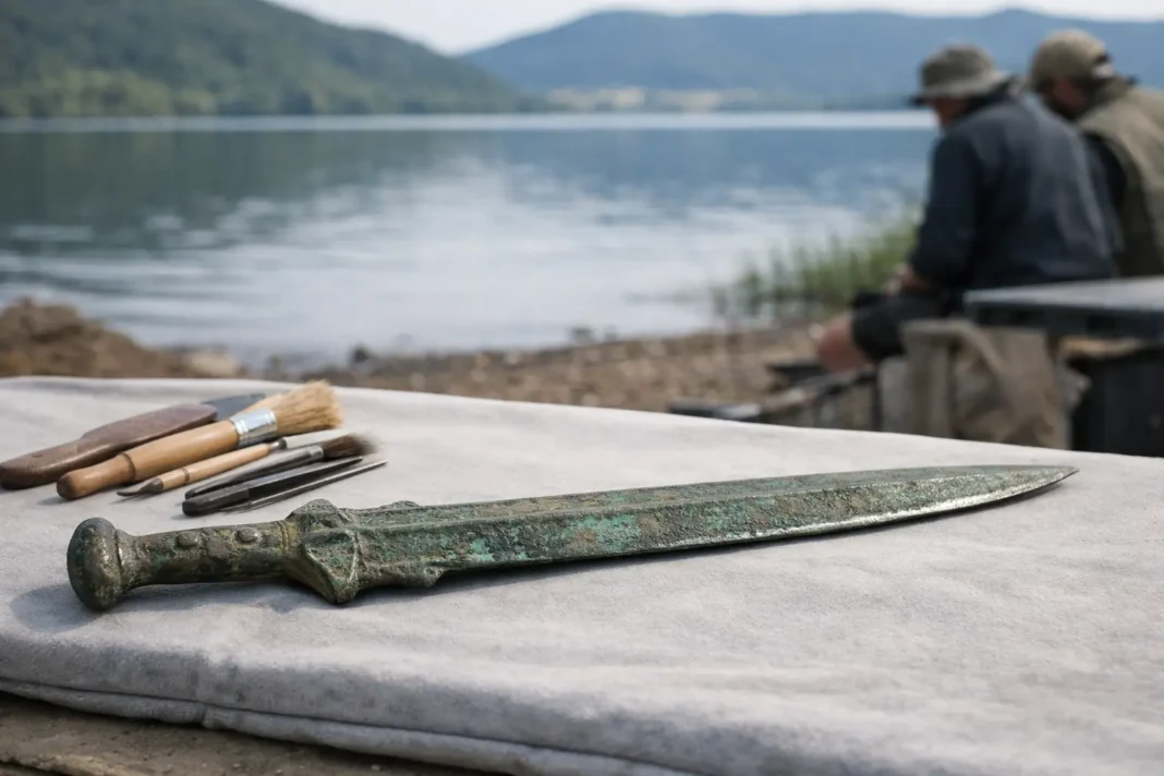 Bronze Age Sword Emerges From Italian Lake With Its Edge Intact