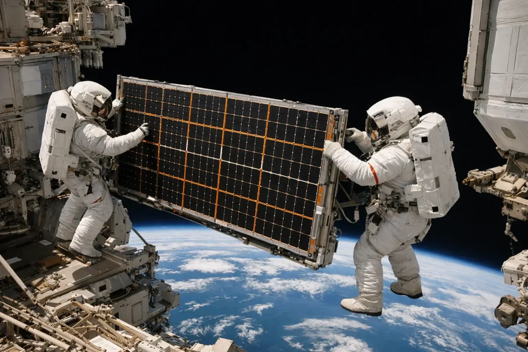 Spacewalk Advances Major Power Upgrade for the International Space Station Spacewalk Advances Major Power Upgrade for the International Space Station