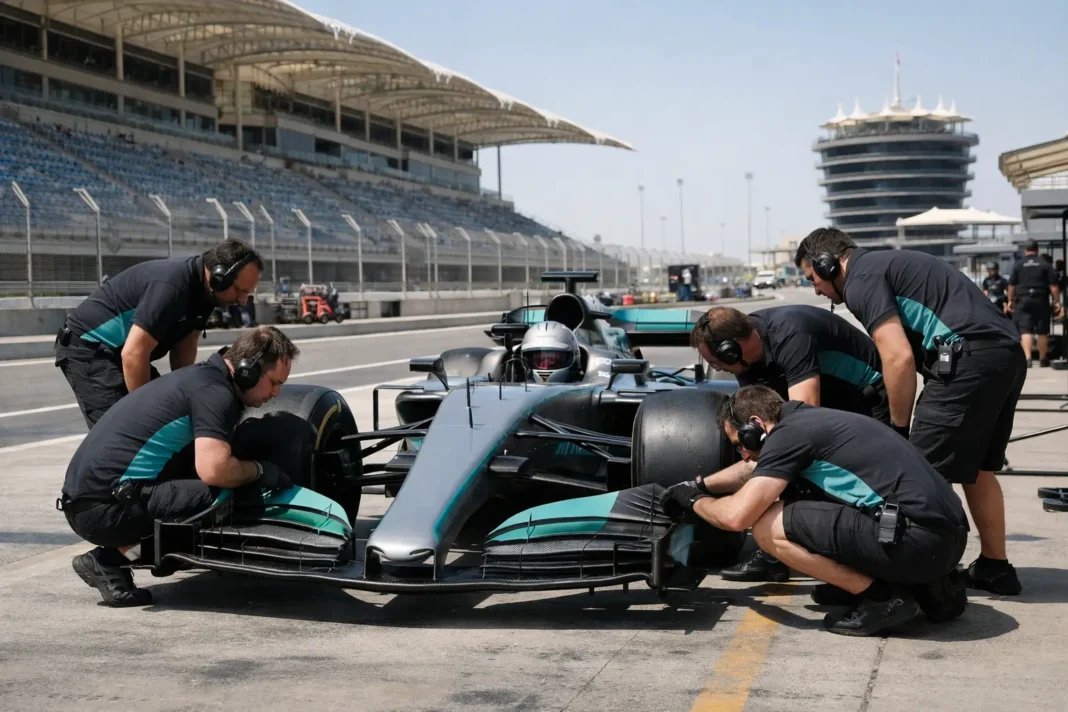 Mercedes rolls out significant upgrade package during Bahrain GP first practice Mercedes rolls out significant upgrade package during Bahrain GP first practice