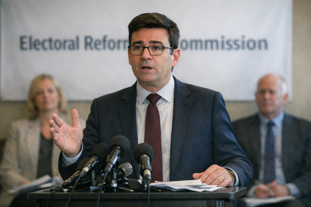 Burnham stakes Labour’s future on electoral reform commission