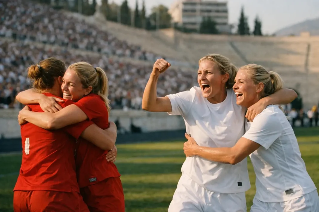 England take control after 3-1 first-leg win in Athens